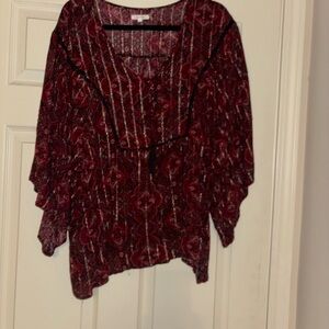 Balloon sleeve blouse